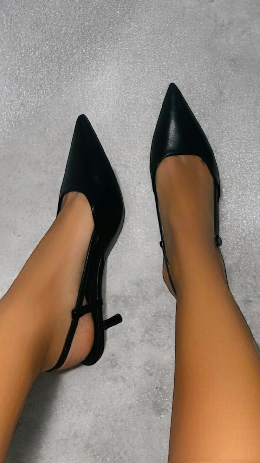 Avril / slingback nero