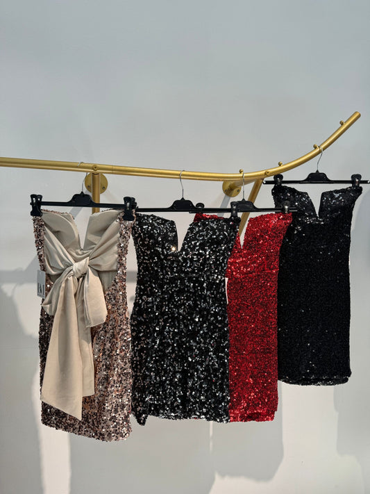 Abito midi paillettes