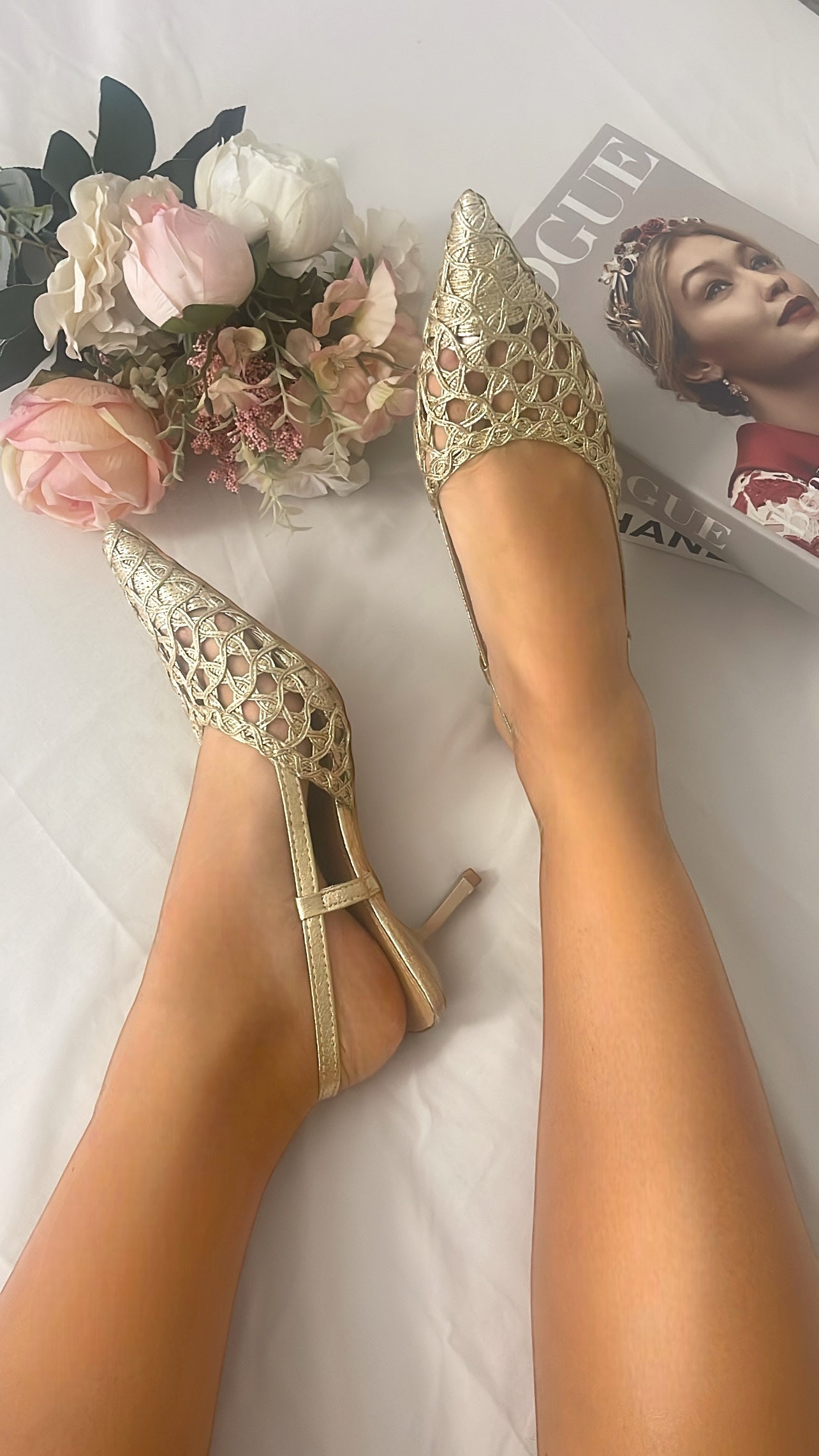 Oxana / slingback oro