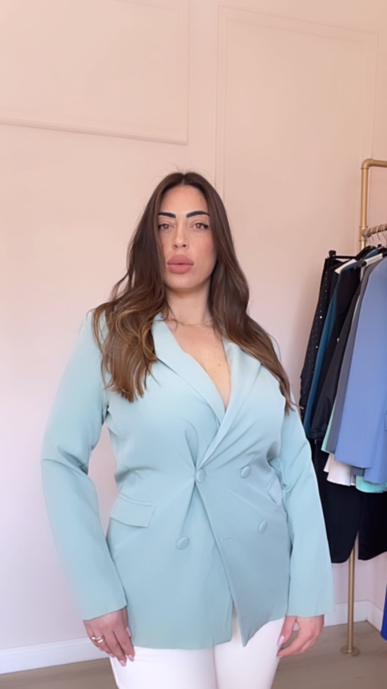 Blazer primaverile donna con bottoni