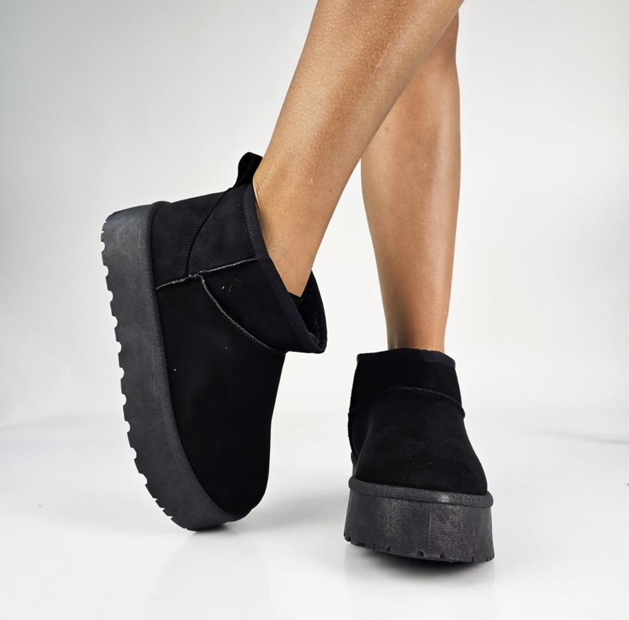 Mob / stivaletti con pelliccia