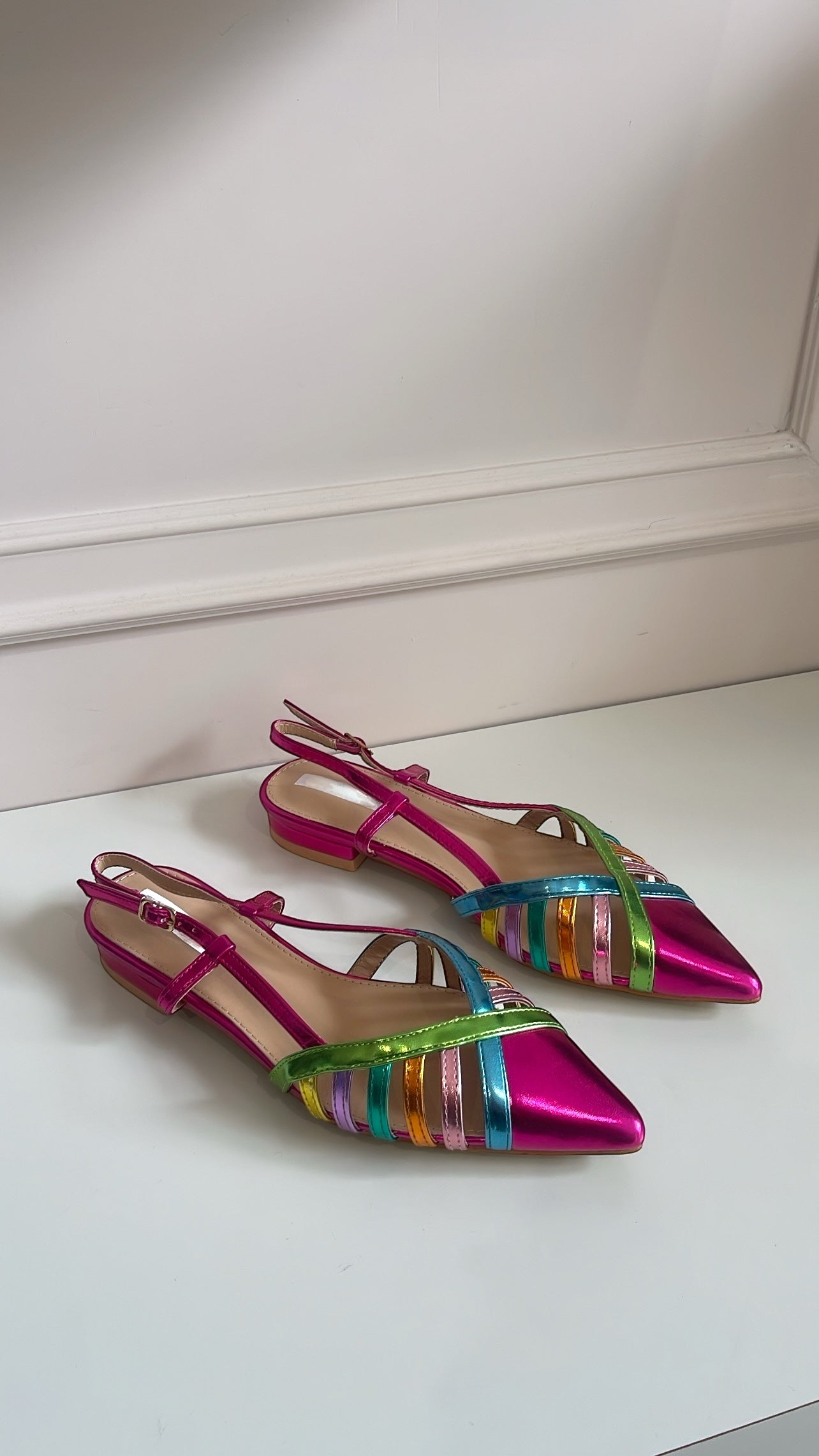 Selena Ballerina a punta multicolor Pink