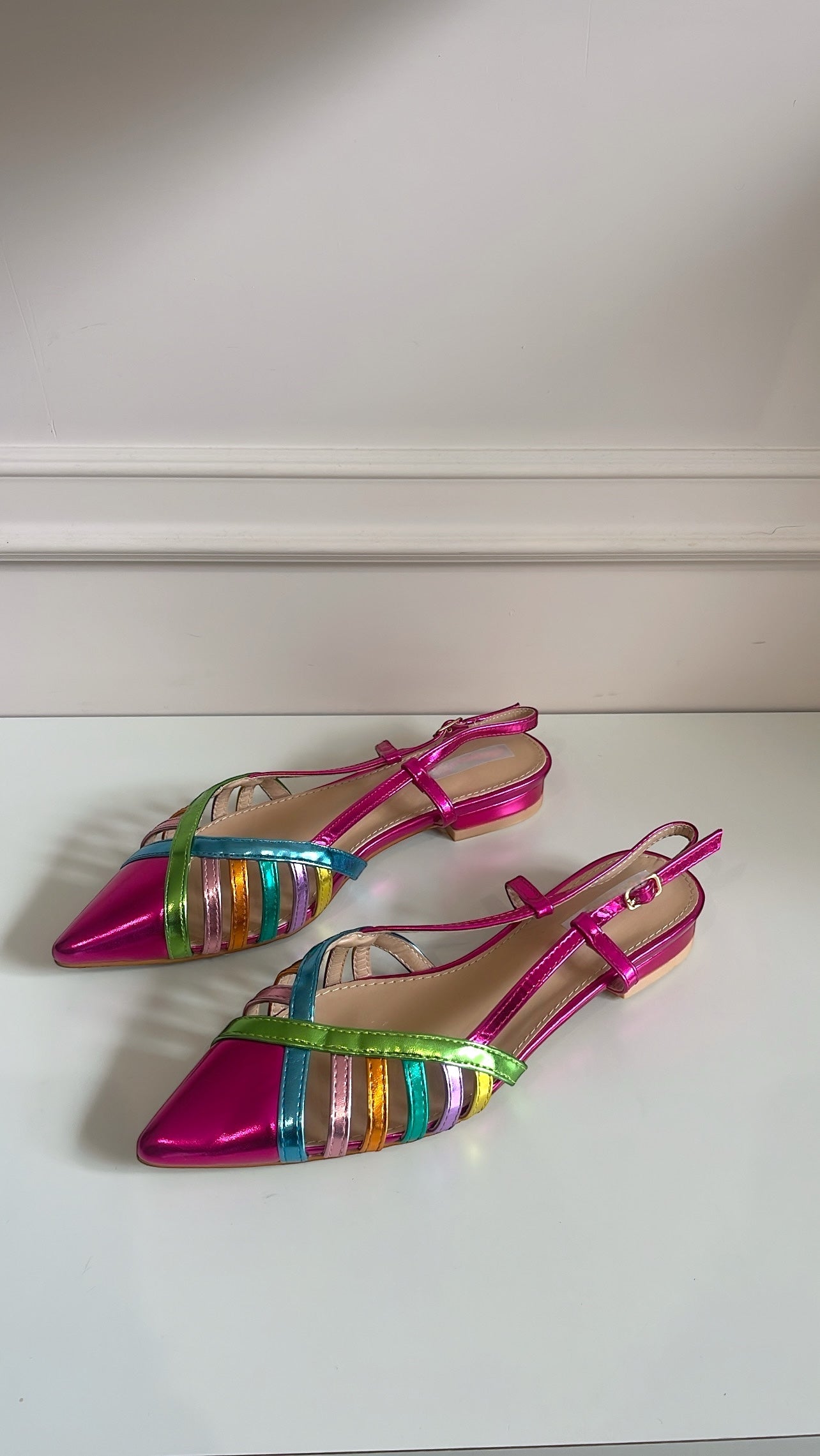 Selena Ballerina a punta multicolor Pink