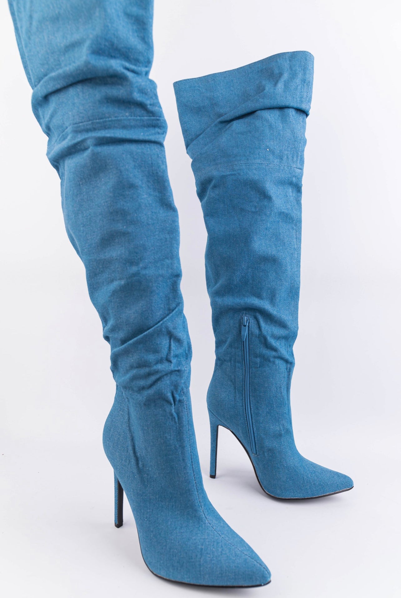 KESIA stivale sopra al ginocchio Denim