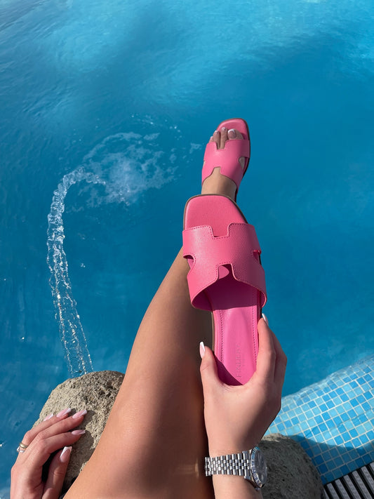 ABORABLE Ciabatte Fucsia