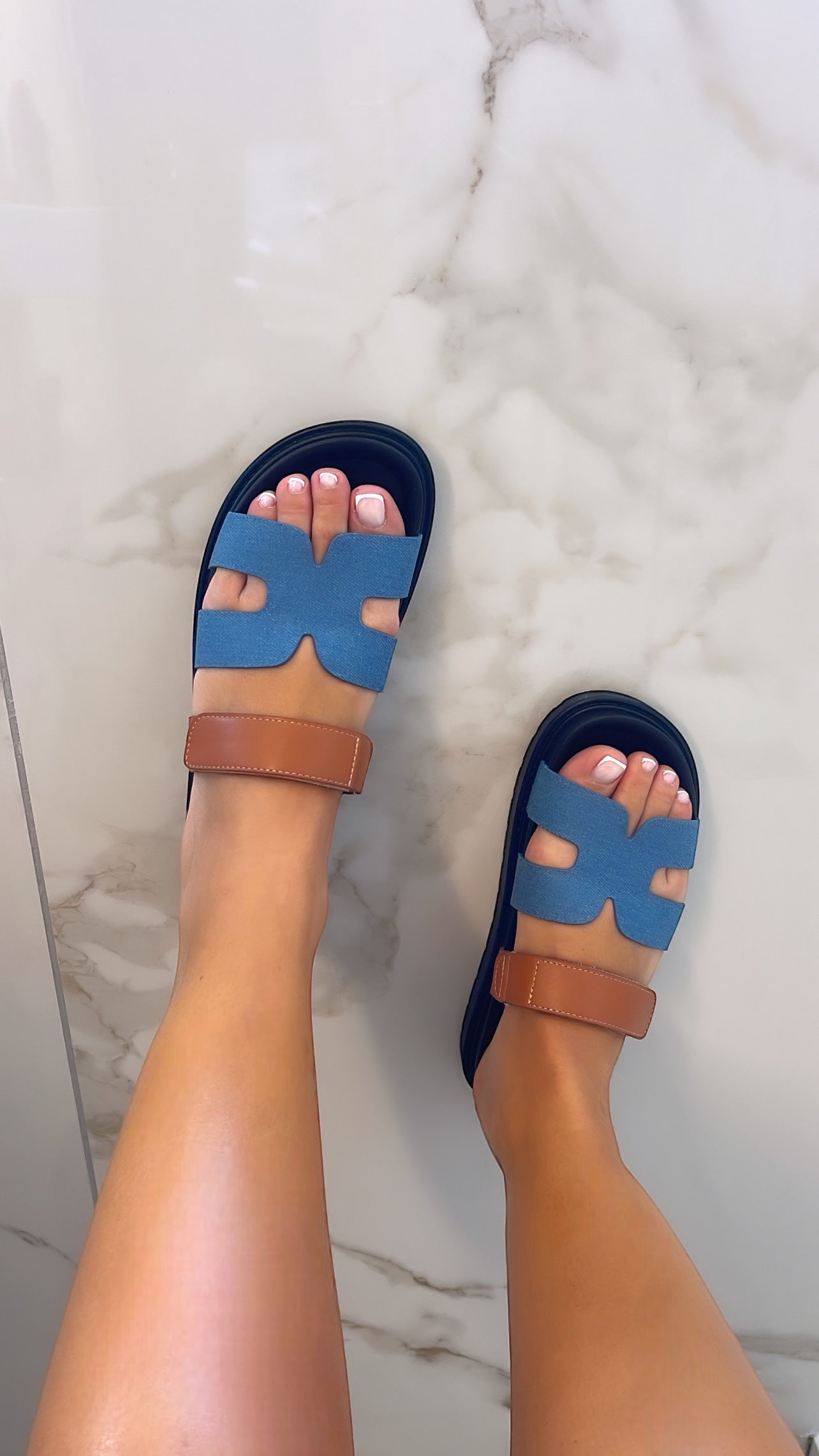 Cher / ciabatte denim