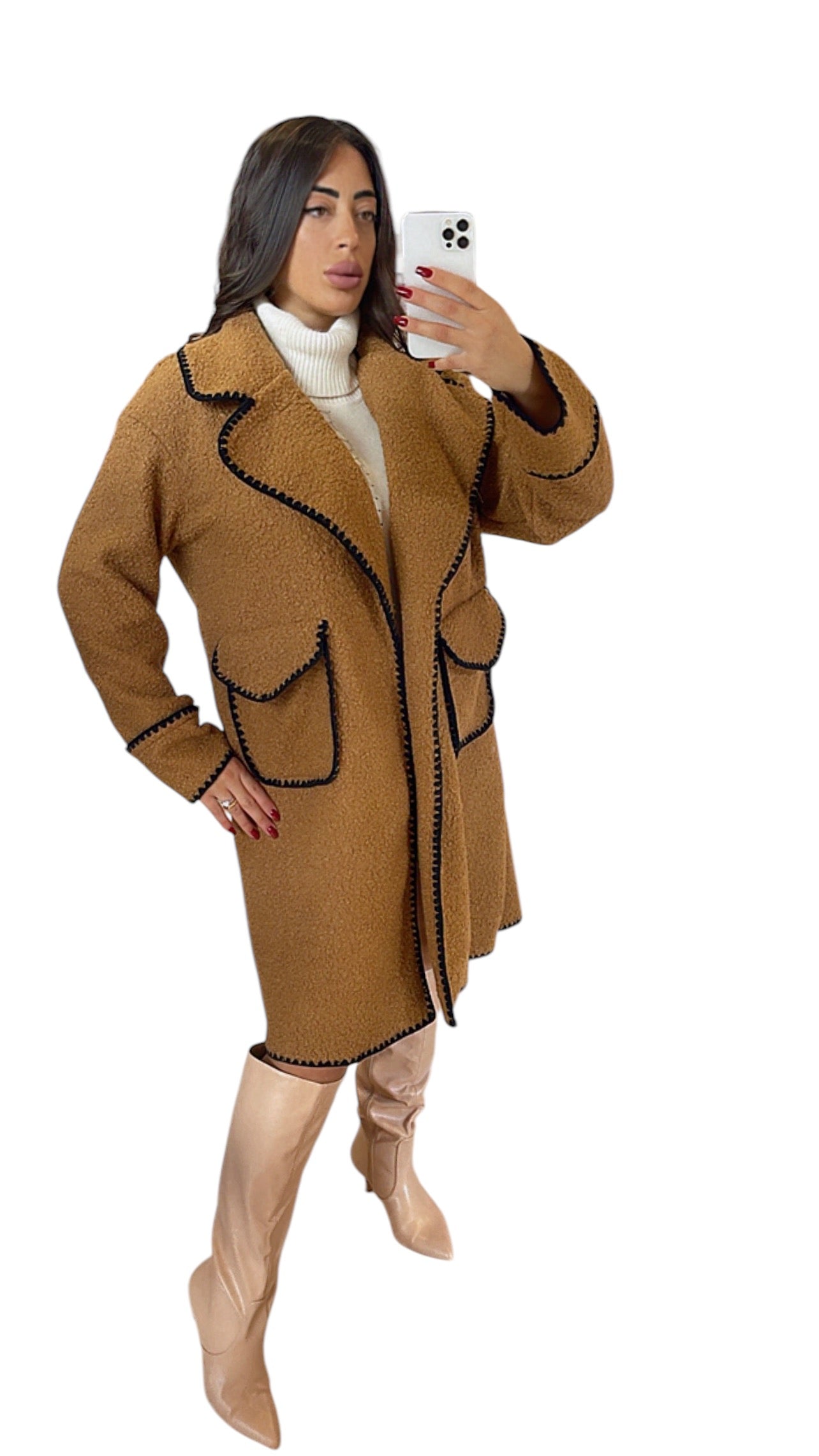 Cappotto teddy brown